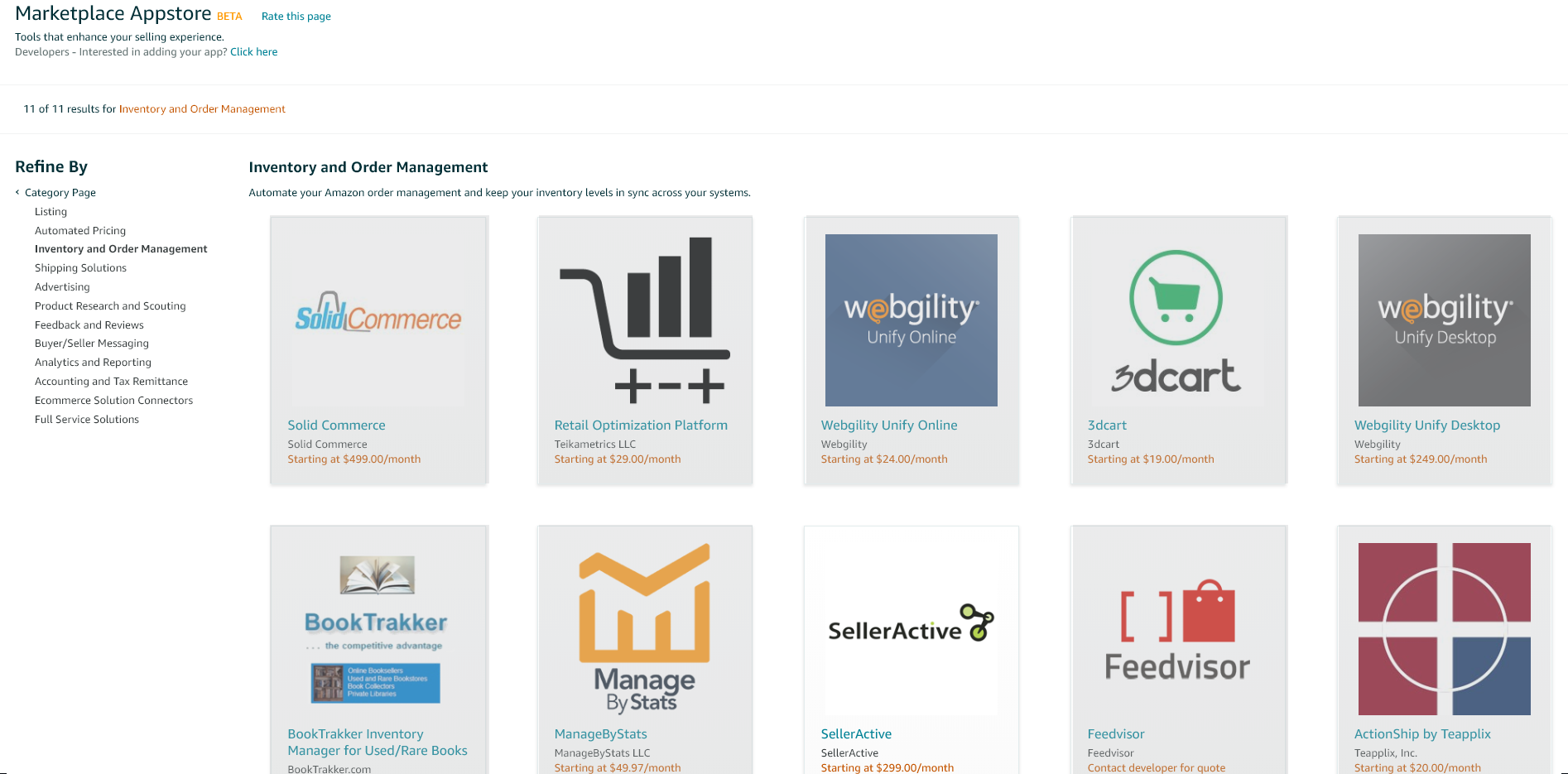 Screenshot of Amazon Marketplace Appstore